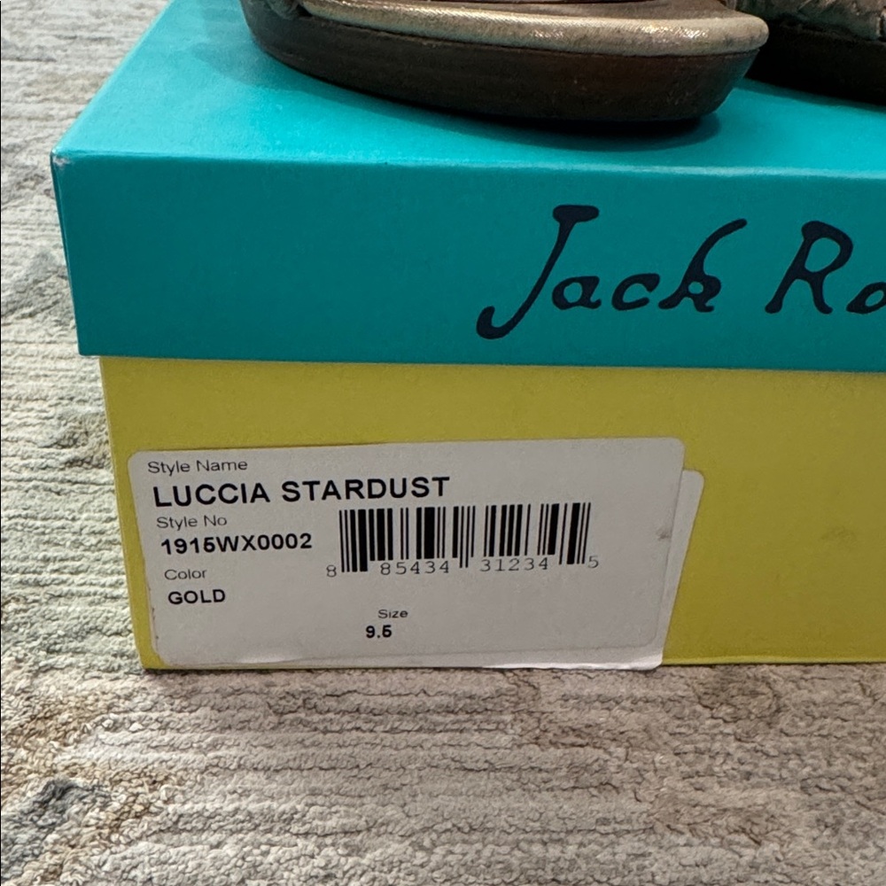 Jack Rogers Metallic Gold Luccia Sandals - Picture 2 of 9